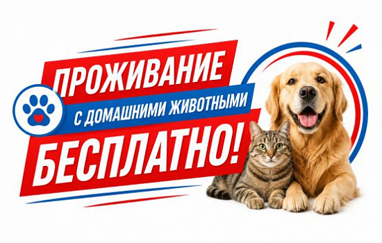 Проживание с домашними животными БЕСПЛАТНО!
